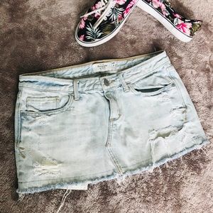 Distressed Mini skirt